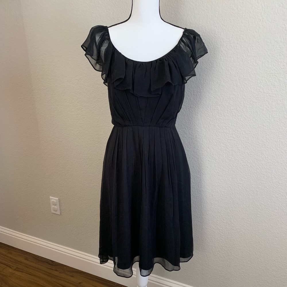 EUC Max & Cleo Silk Black Party Dress - Size 6